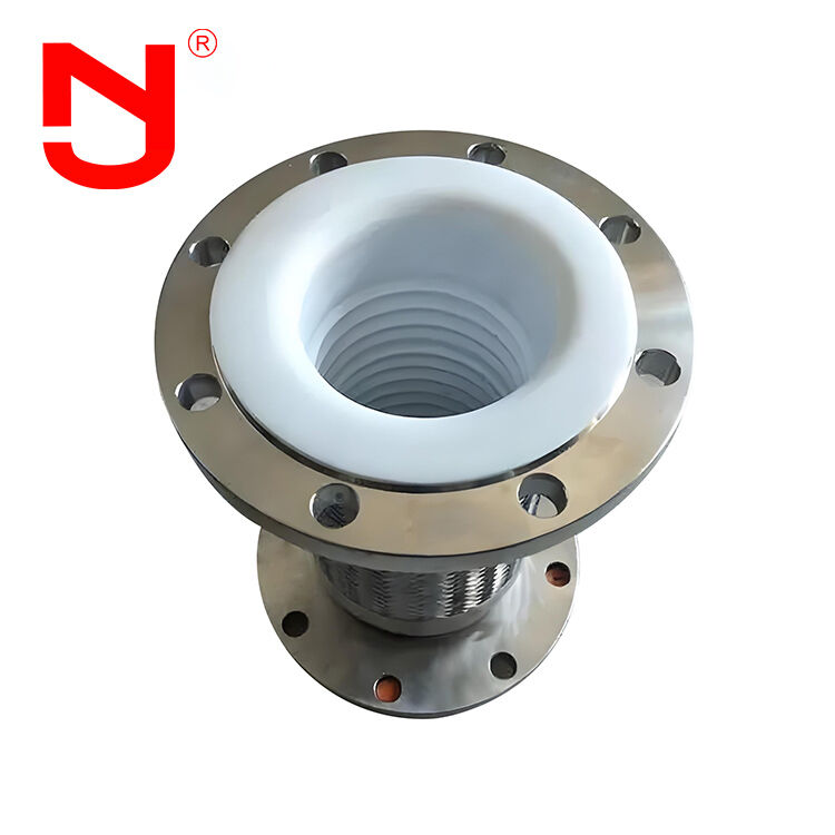 PTFE podszewka Włókno ze stali nierdzewnej splecione walcowane metalowe rury elastyczne DN8-DN400 do wysokiej wydajności transferu płynu