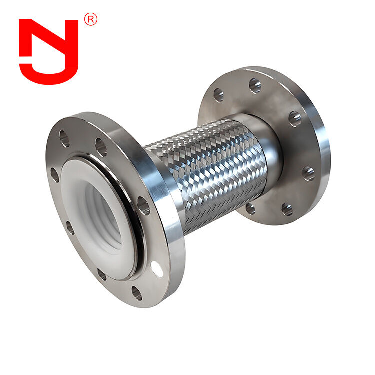 PTFE podszewka Włókno ze stali nierdzewnej splecione walcowane metalowe rury elastyczne DN8-DN400 do wysokiej wydajności transferu płynu