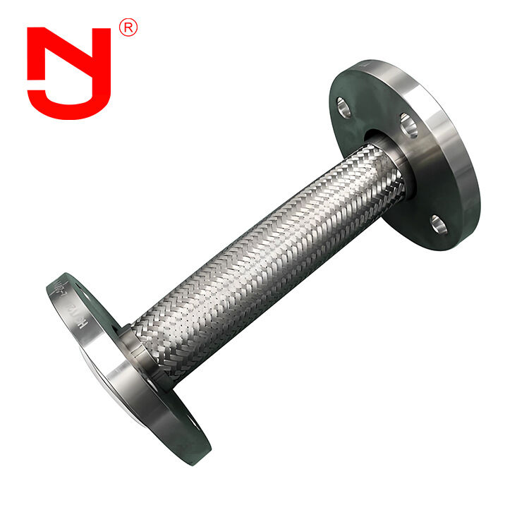 PTFE podszewka Włókno ze stali nierdzewnej splecione walcowane metalowe rury elastyczne DN8-DN400 do wysokiej wydajności transferu płynu