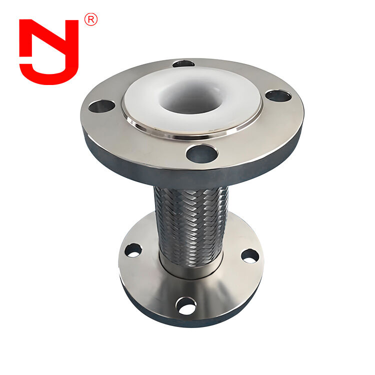 Wąż ze stali nierdzewnej DN25 z plecionką stalową i wykładziną PTFE, wąż metalowy falisty do zastosowań przemysłowych