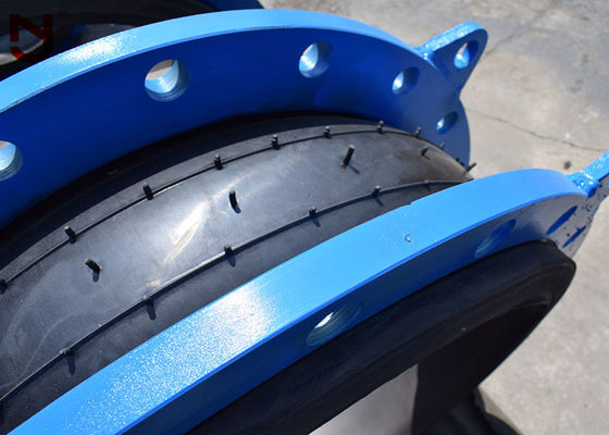 DN80 DIN Pojedyncza kula gumowa kompensatorowa stalowa linka Pierścień ciśnieniowy