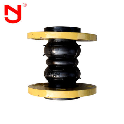 Gumowe złącze kompensacyjne z pływającym kołnierzem z podwójną kulą